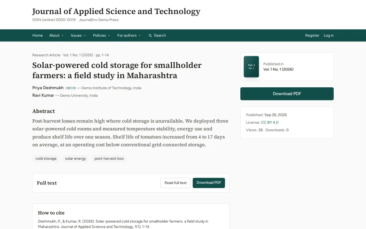 Article pages that indexes understand